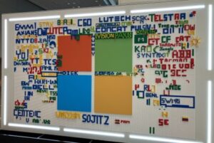 LEGOボードに掲載された参加企業名