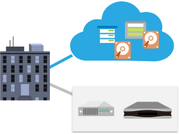一部のリソースのみMicrosoft Azureを活用